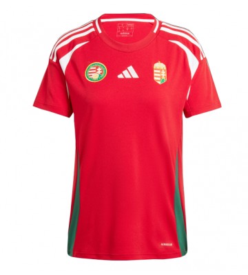 Hungary Replica Home Stadium Shirt for Women Euro 2024 Short Sleeve